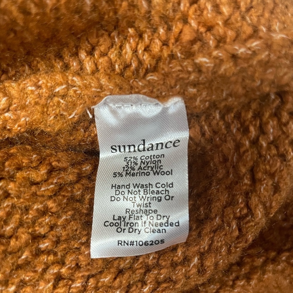 Sundance Yessica Sweater Spice Petite Merino Wool Blend NWT - Picture 9 of 12